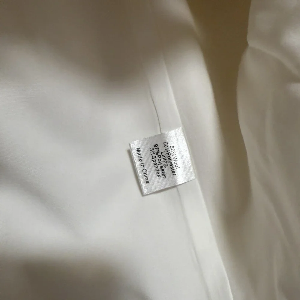 Tuckernuck NWT Cream Wool Warner Two-Blazer Size XS‎